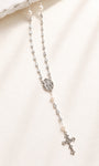 Georgina Silver Oval Rosary