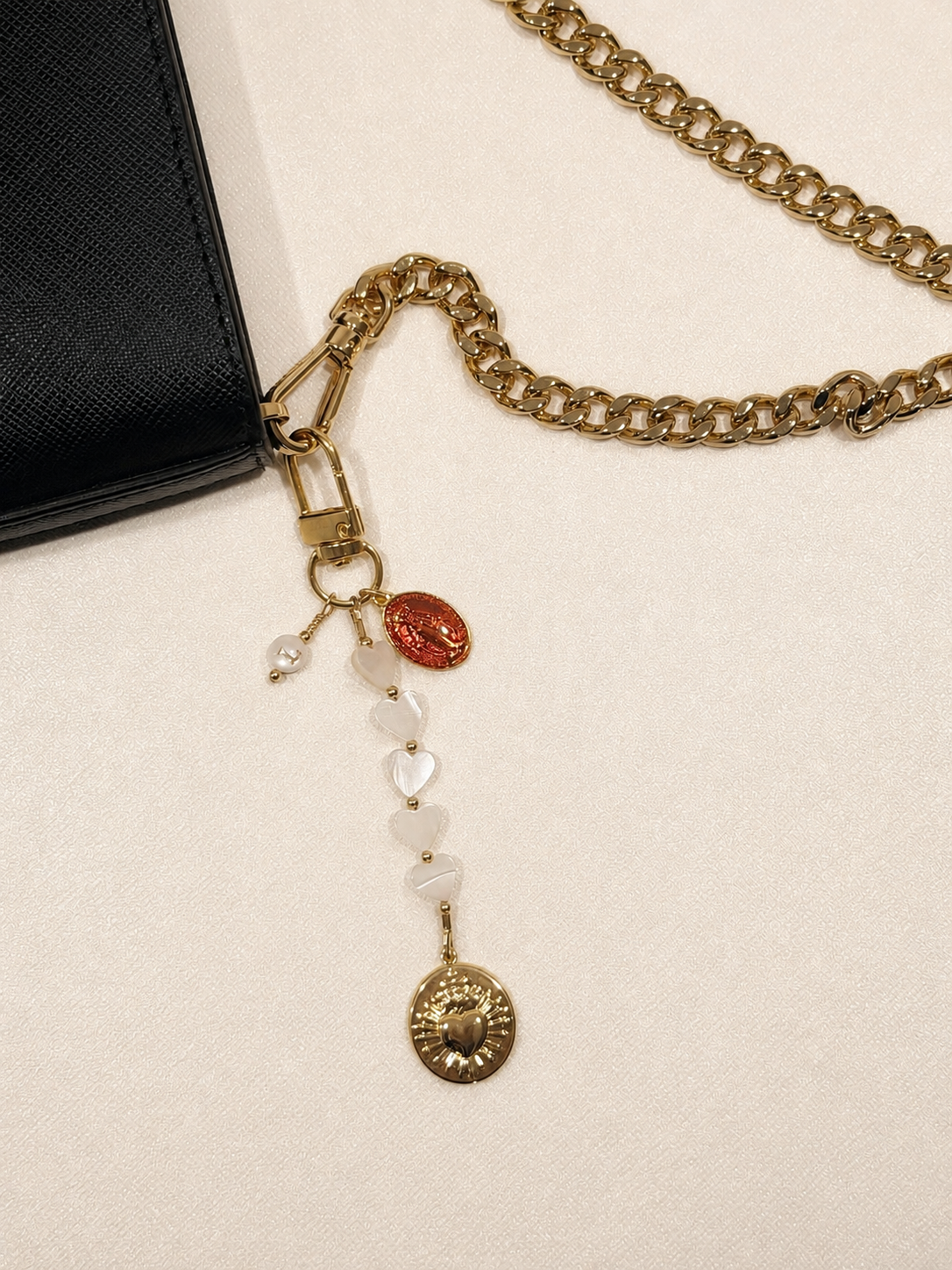 Sacred Heart Bag Clip