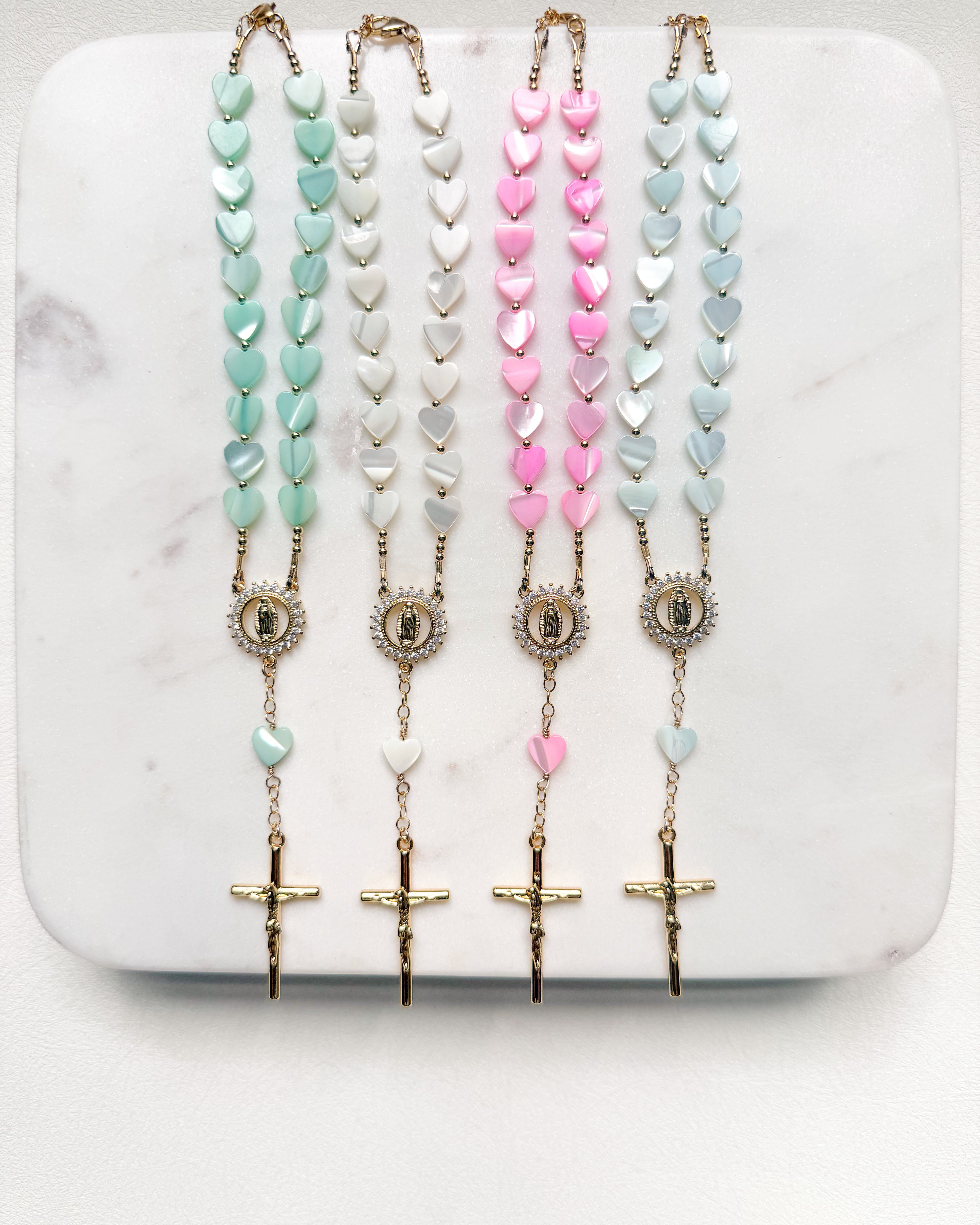 Heavenly Hearts Car Rosary