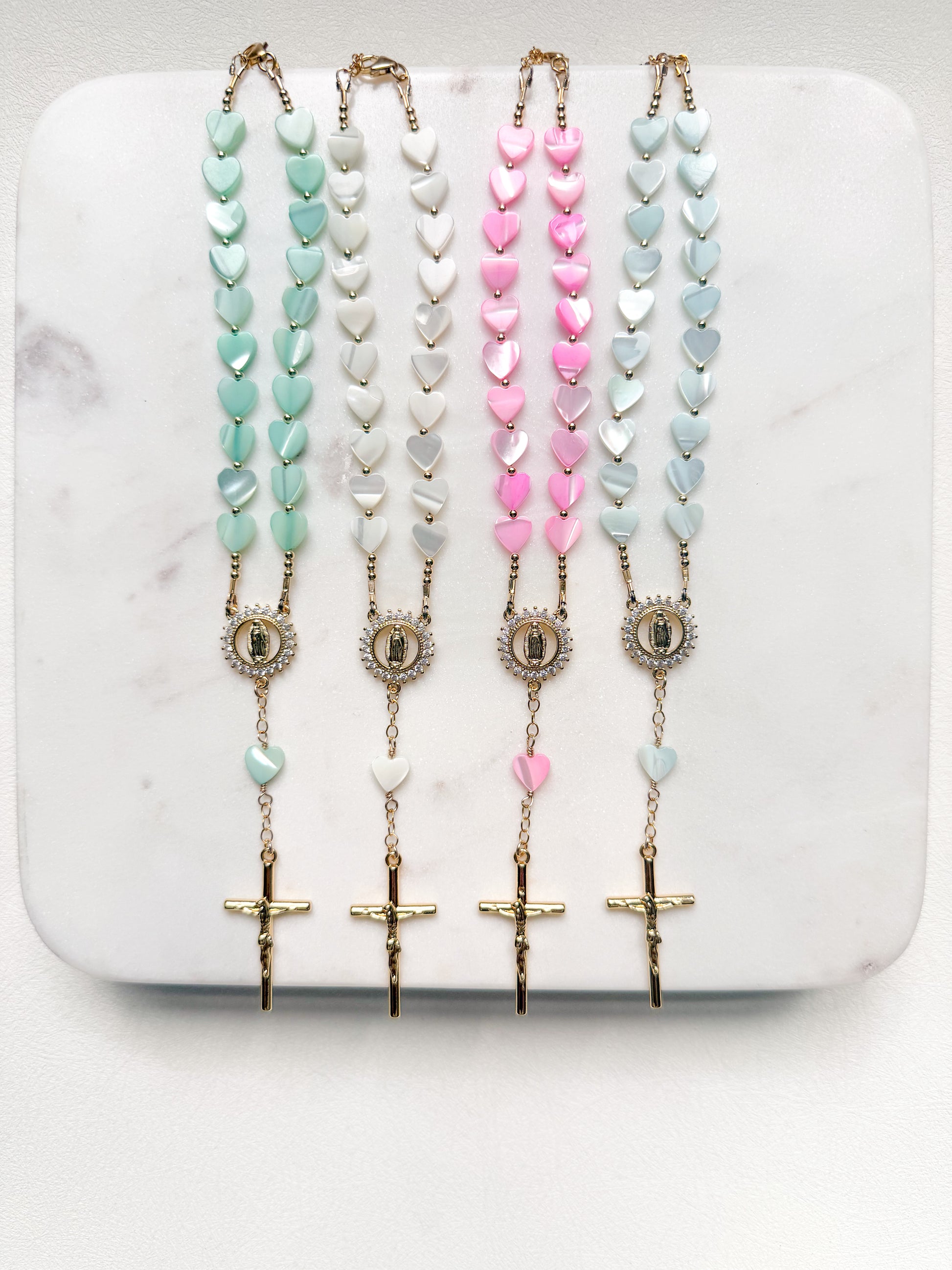 Heavenly Hearts Car Rosary