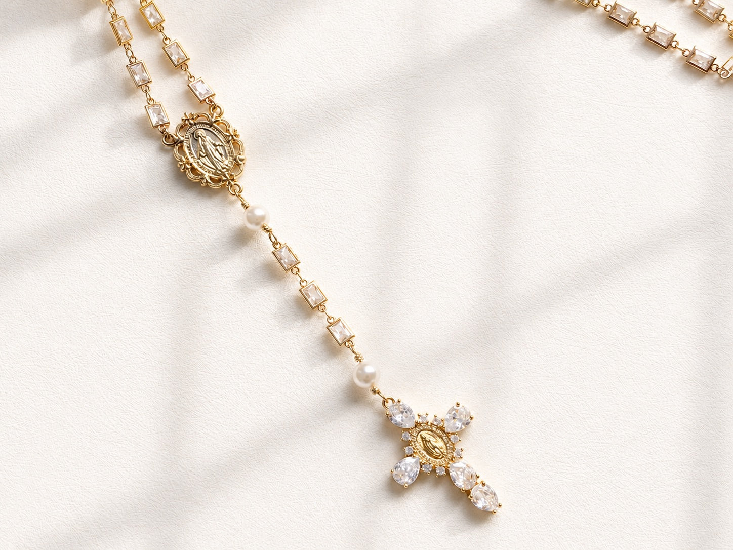 Georgina Gold Emerald Rosary