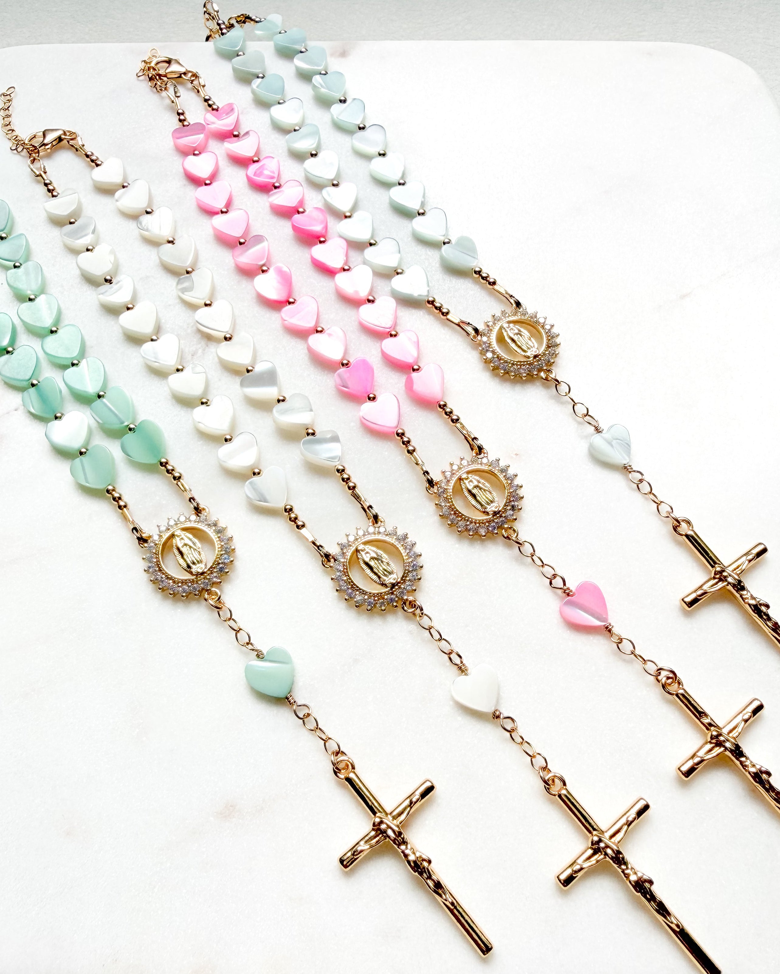 Heavenly Hearts Car Rosary