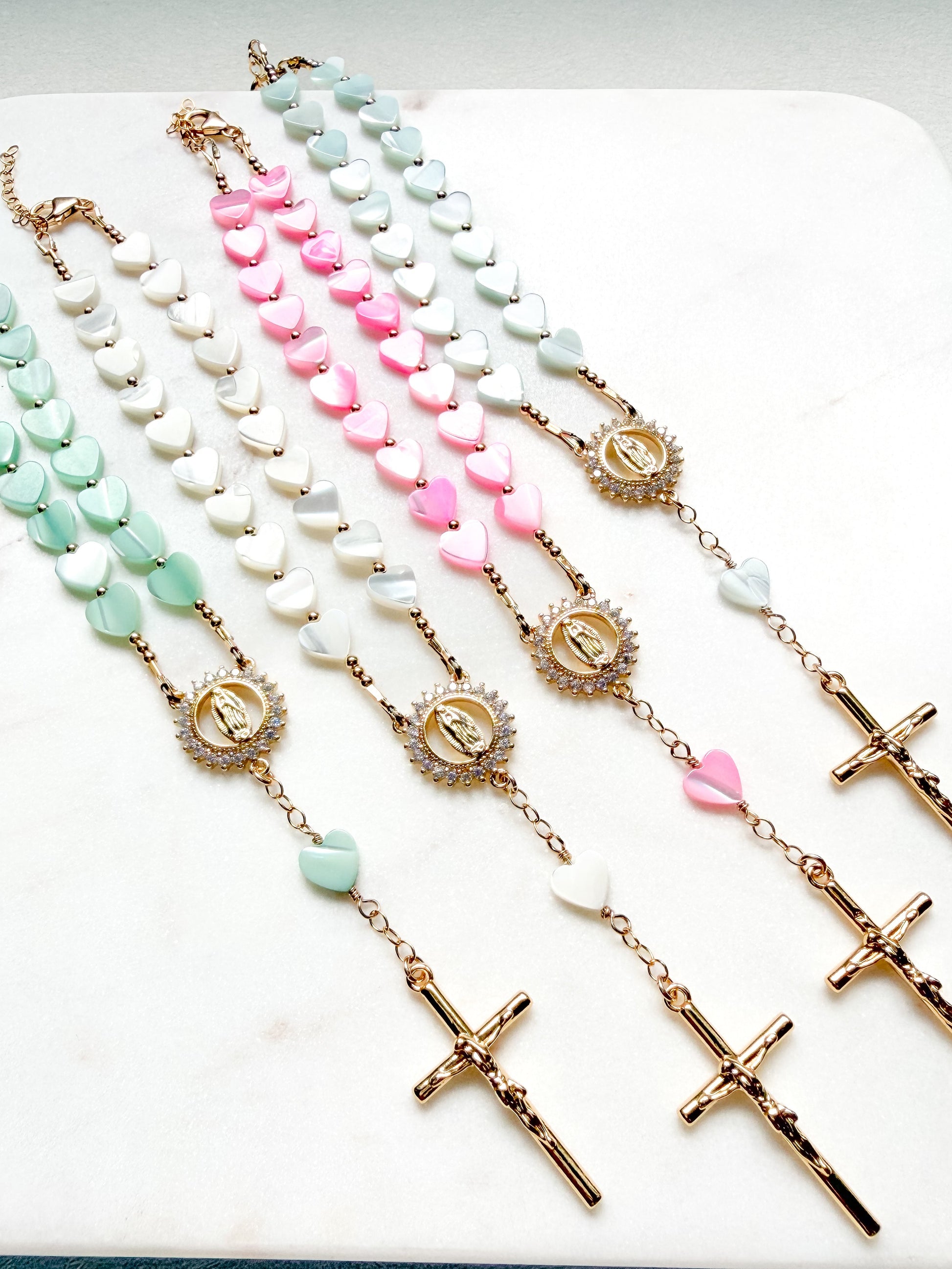 Heavenly Hearts Car Rosary