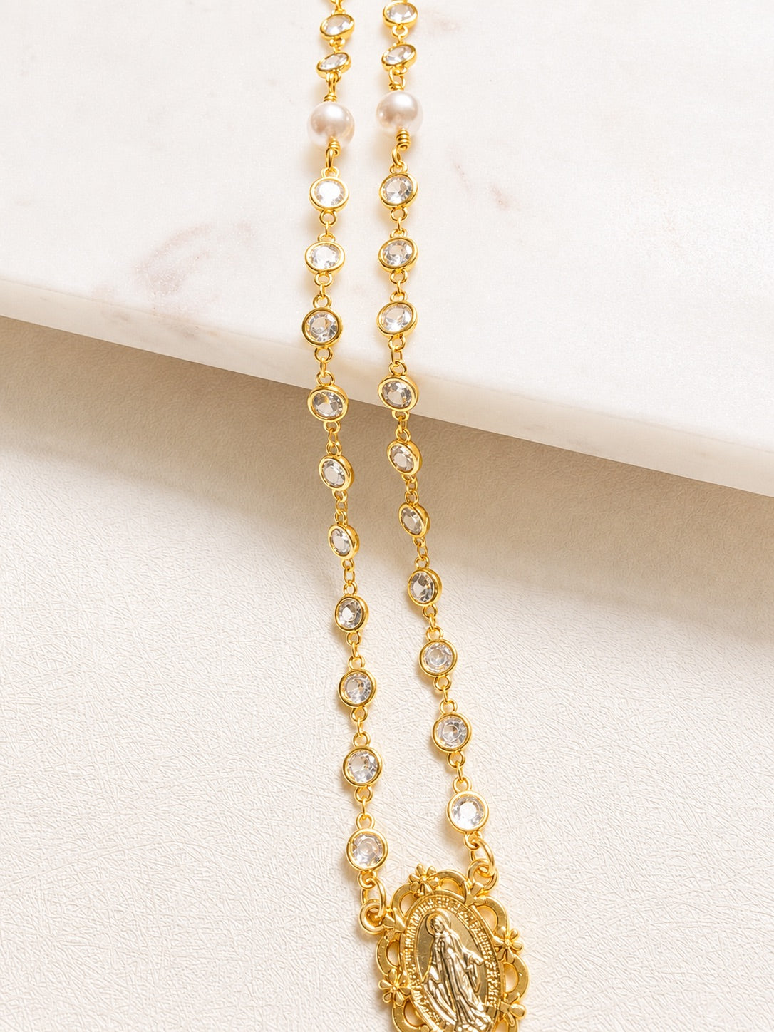 Georgina Gold Round Rosary