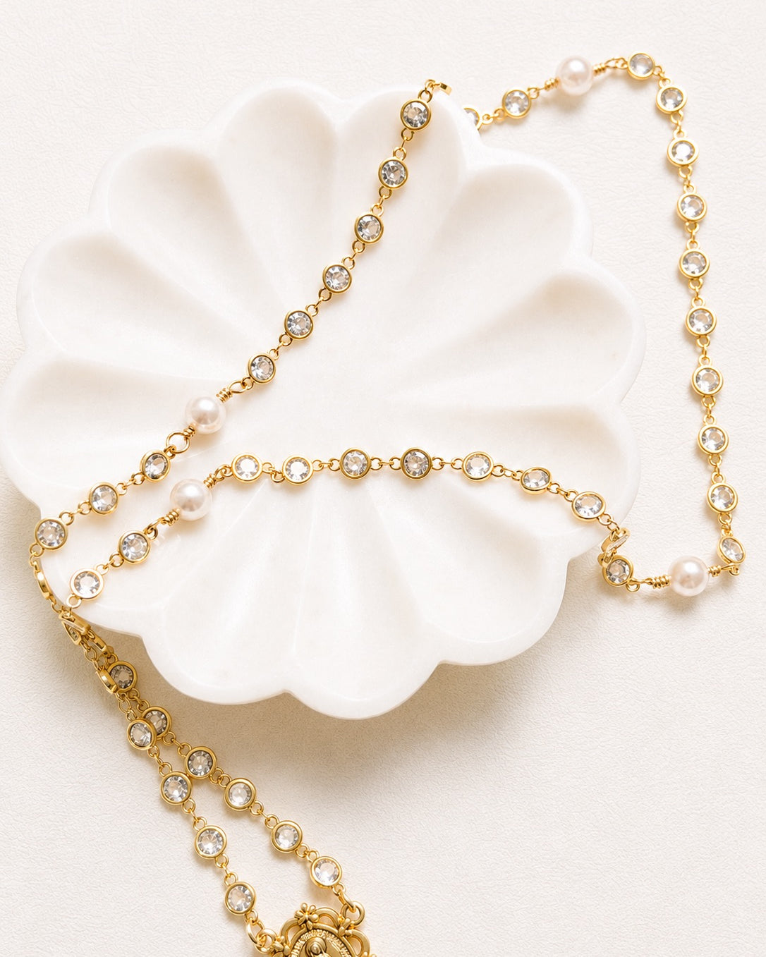 Georgina Gold Round Rosary