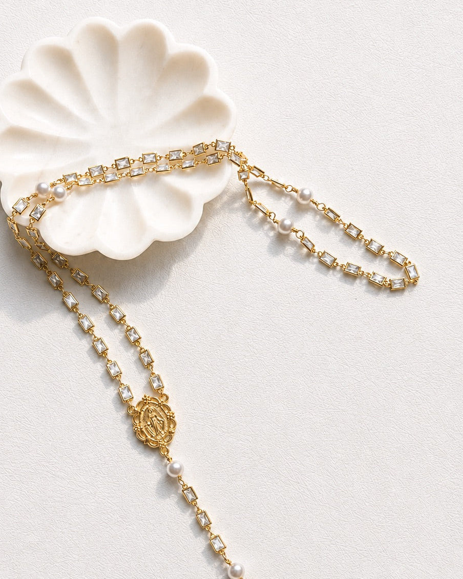 Georgina Gold Emerald Rosary