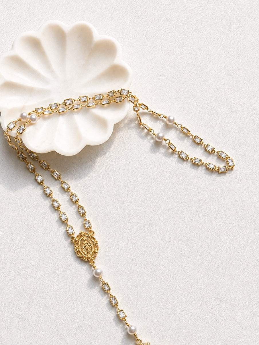 Georgina Gold Emerald Rosary