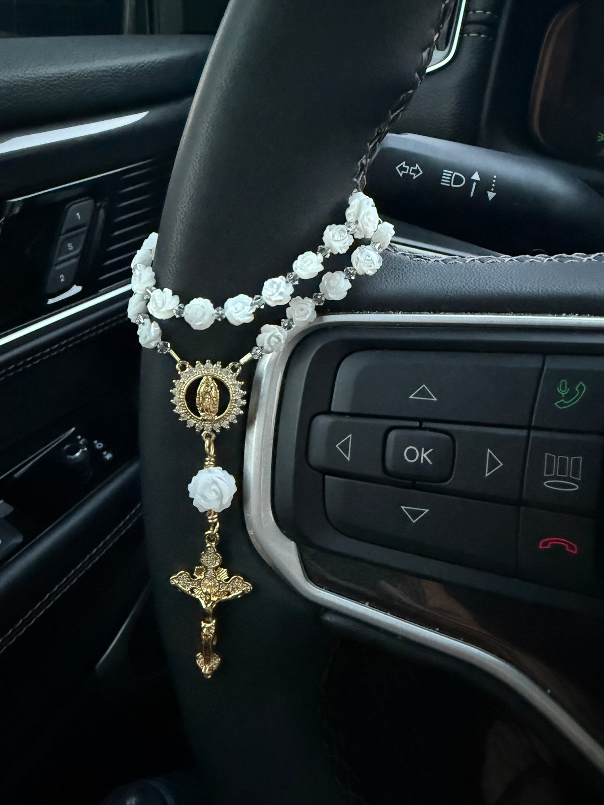 Heirloom White Rose Rosary