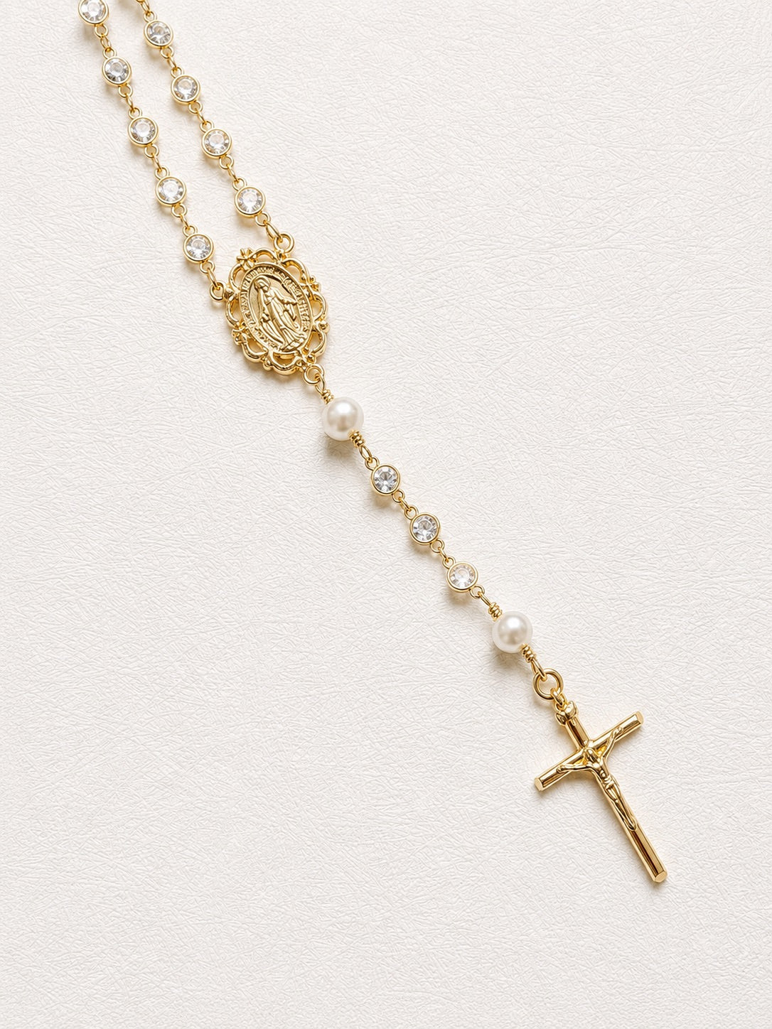 Georgina Gold Round Rosary