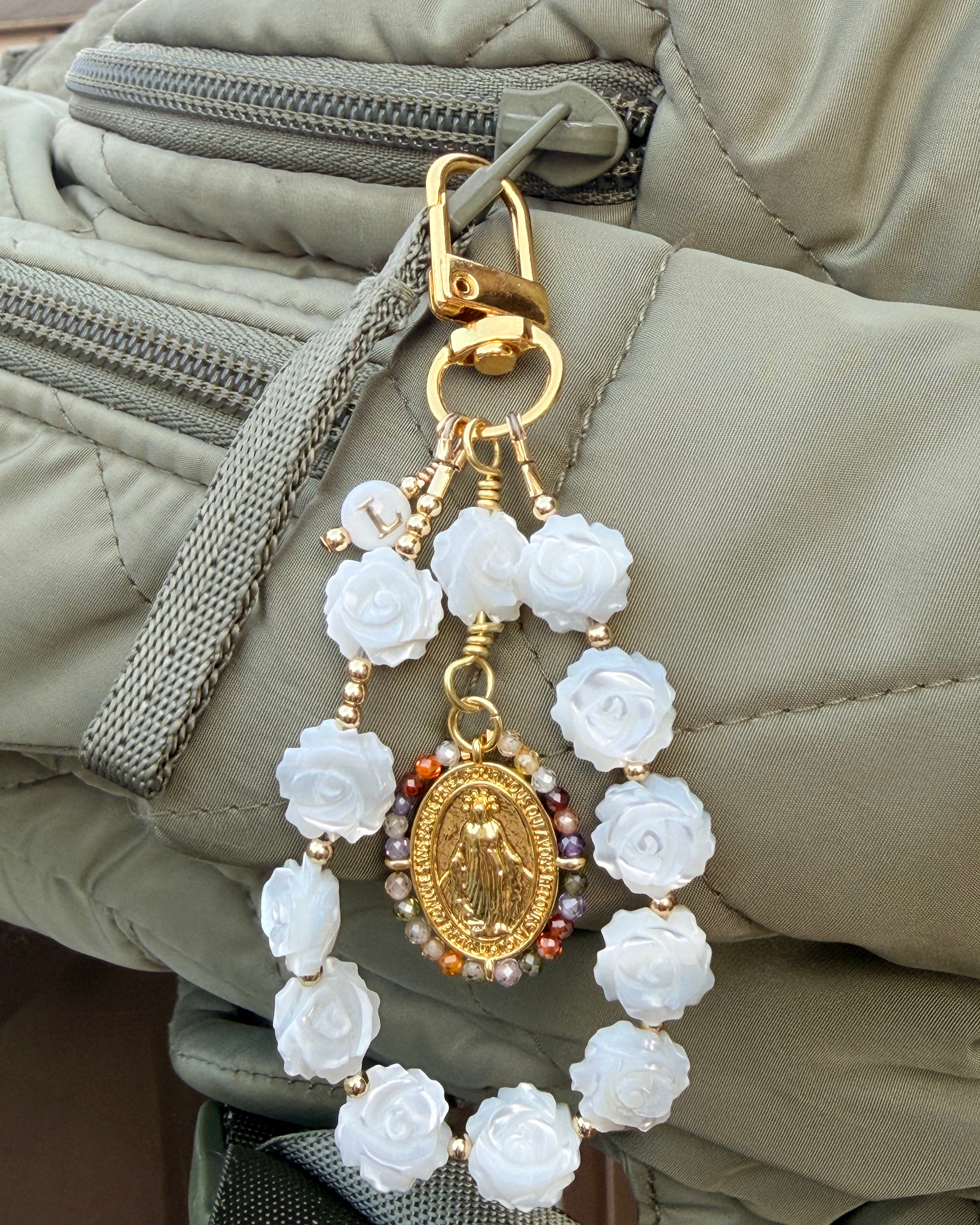 Heirloom Rose & Halo Mary Bag Clip