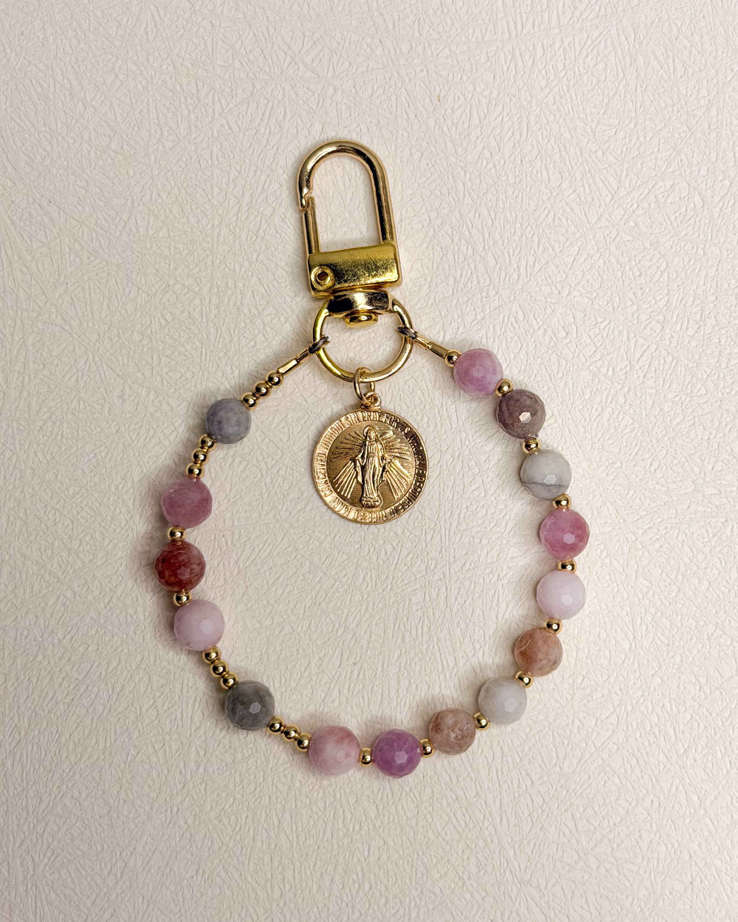 Desert Rose Virgin Mary Bag Clip