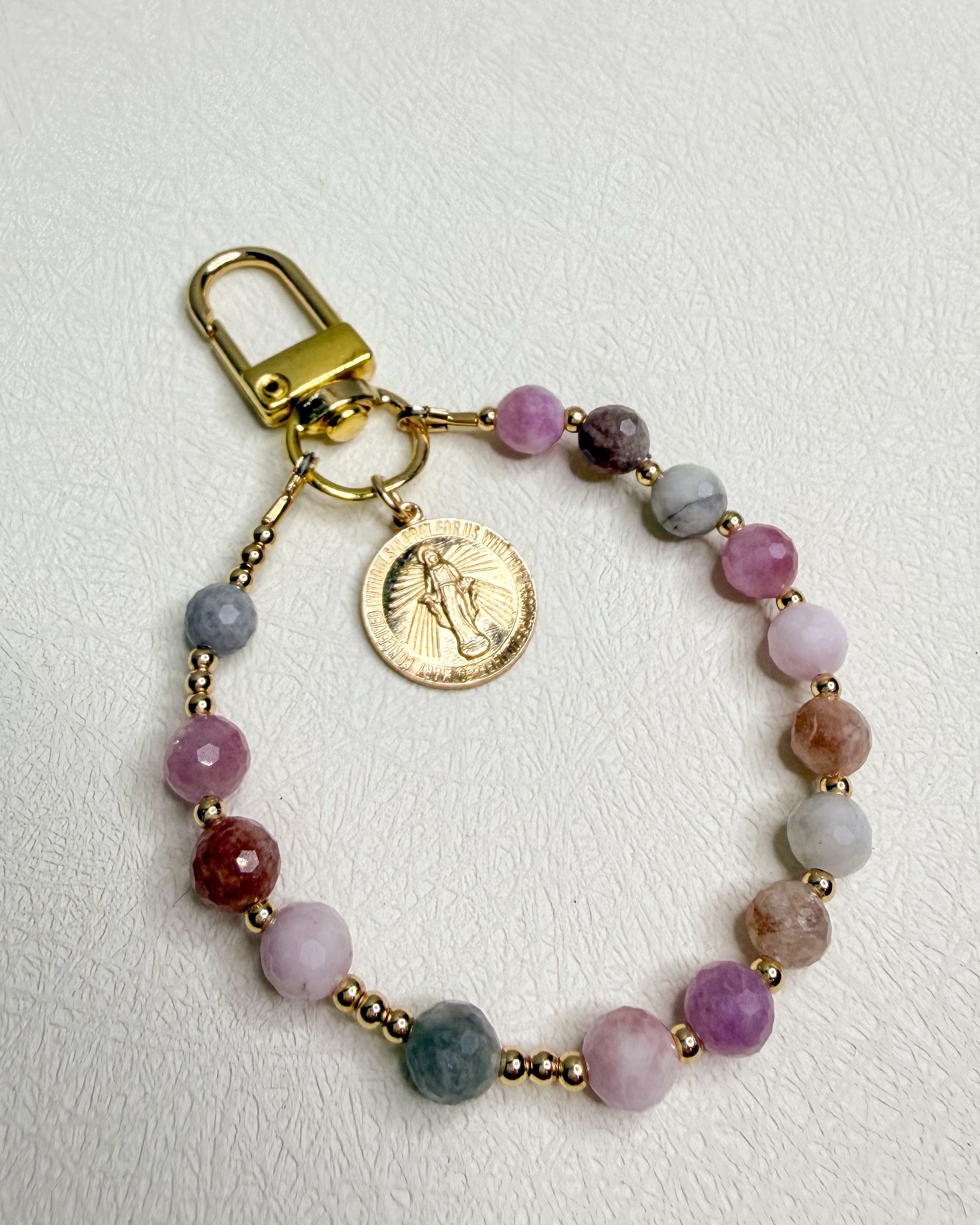 Desert Rose Virgin Mary Bag Clip