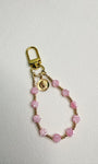 Heirloom Rose & Saint Christopher Bag Clip