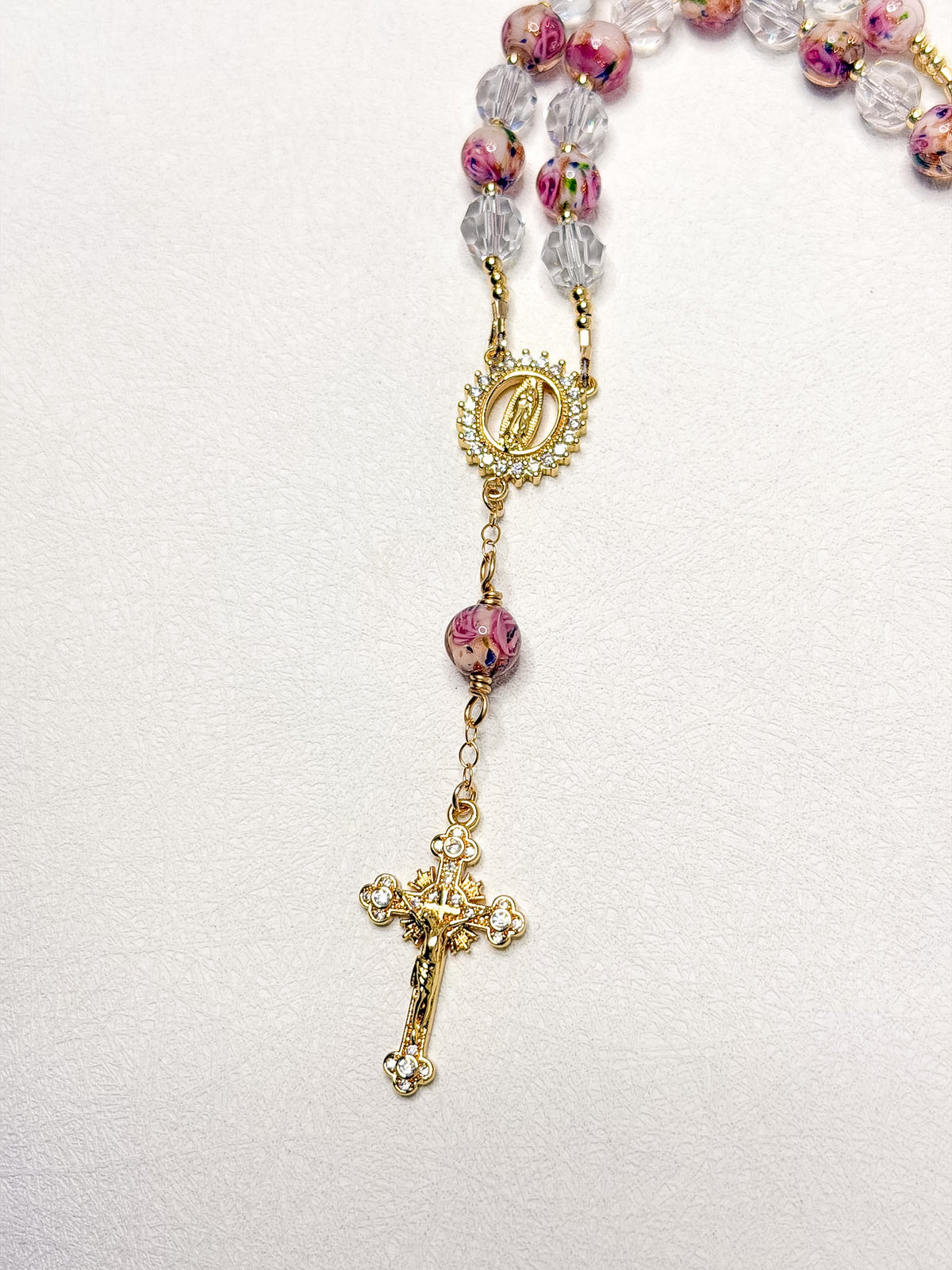 Crystal Rose Garden Two Decade Rosary
