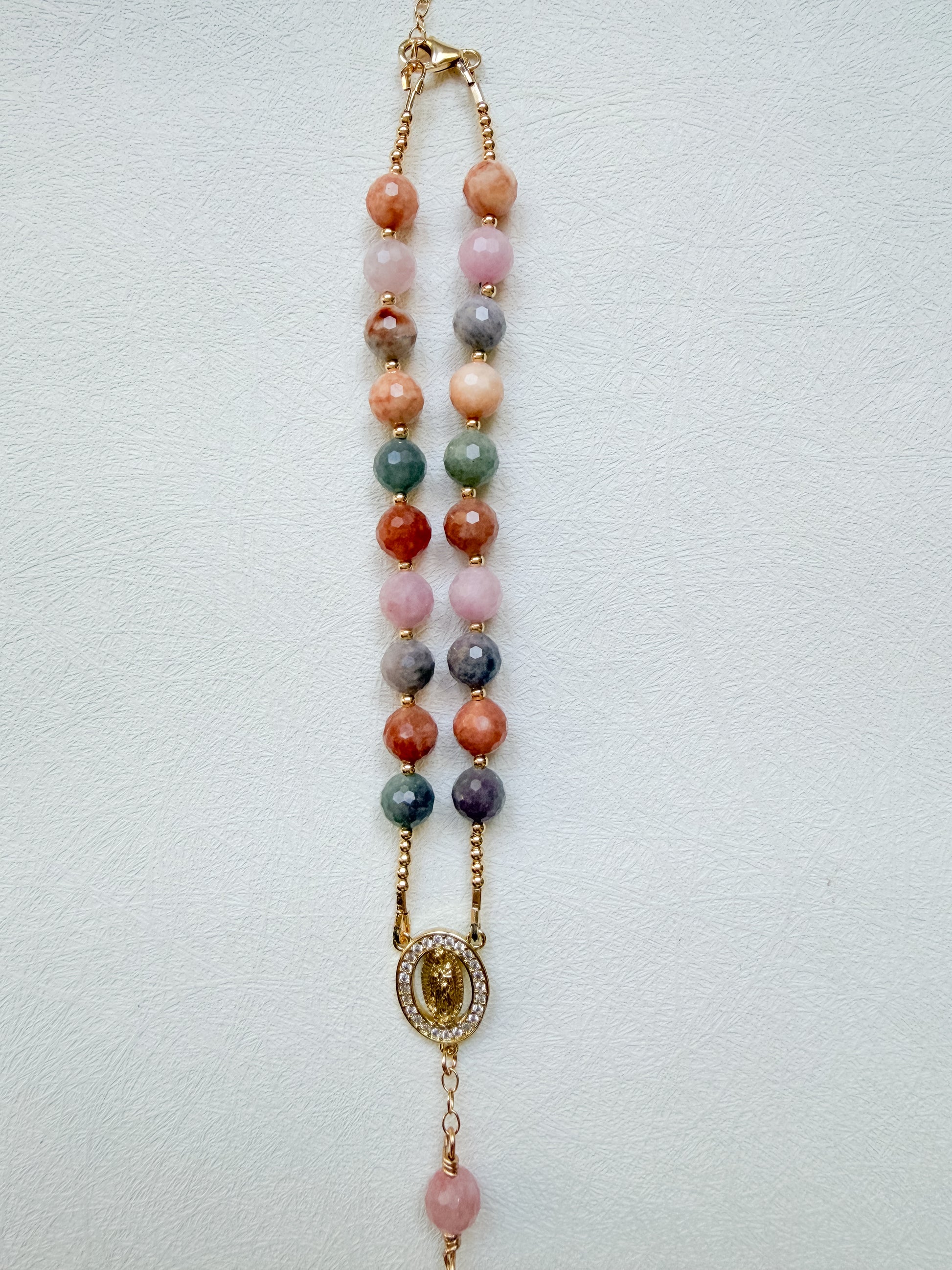 Desert Rose Car Rosary