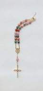 Desert Rose Car Rosary