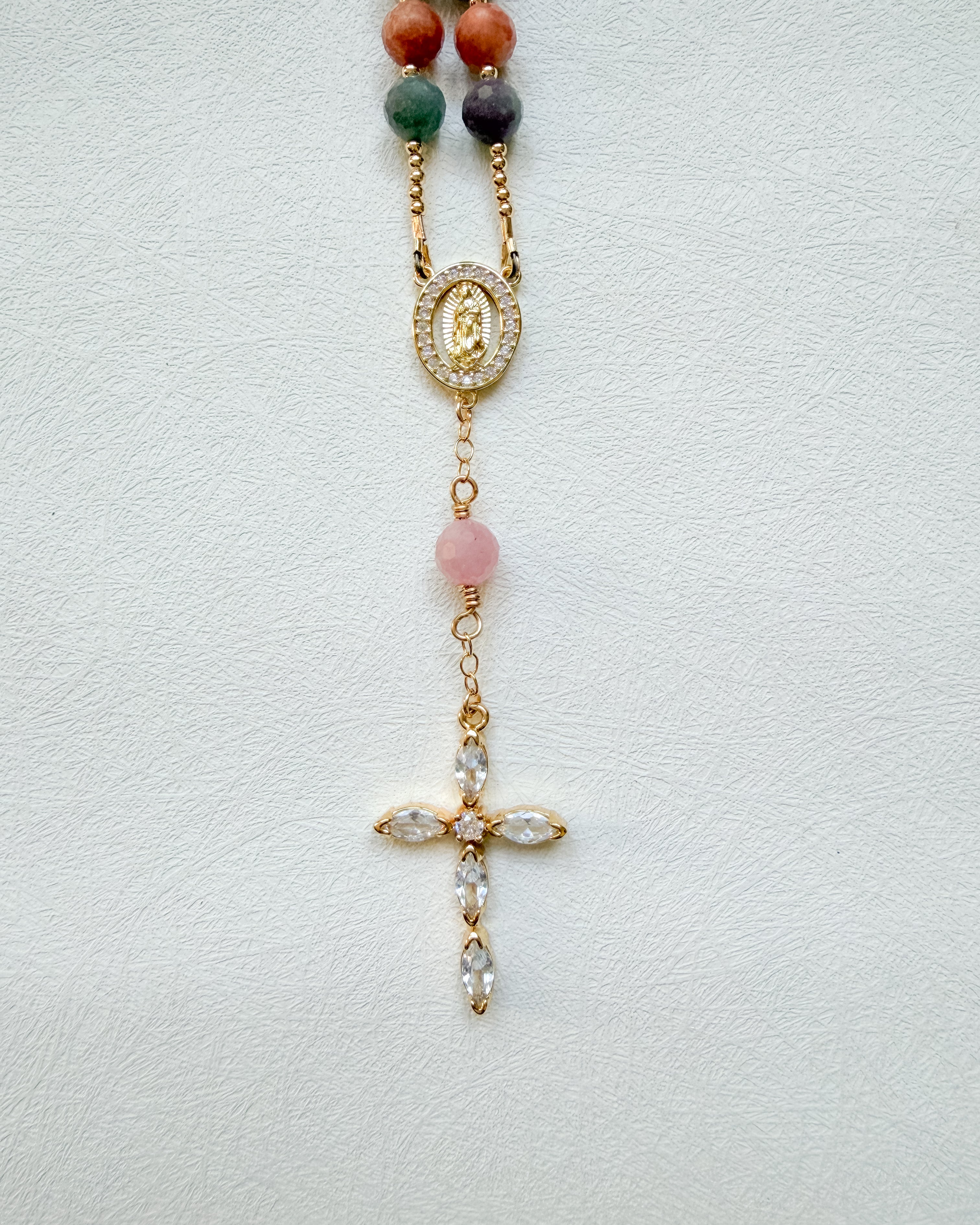 Desert Rose Car Rosary