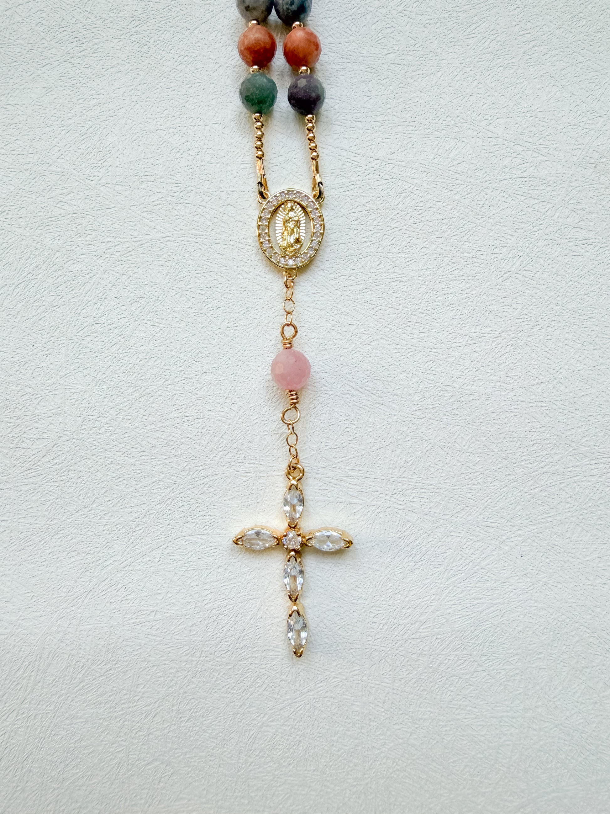 Desert Rose Car Rosary