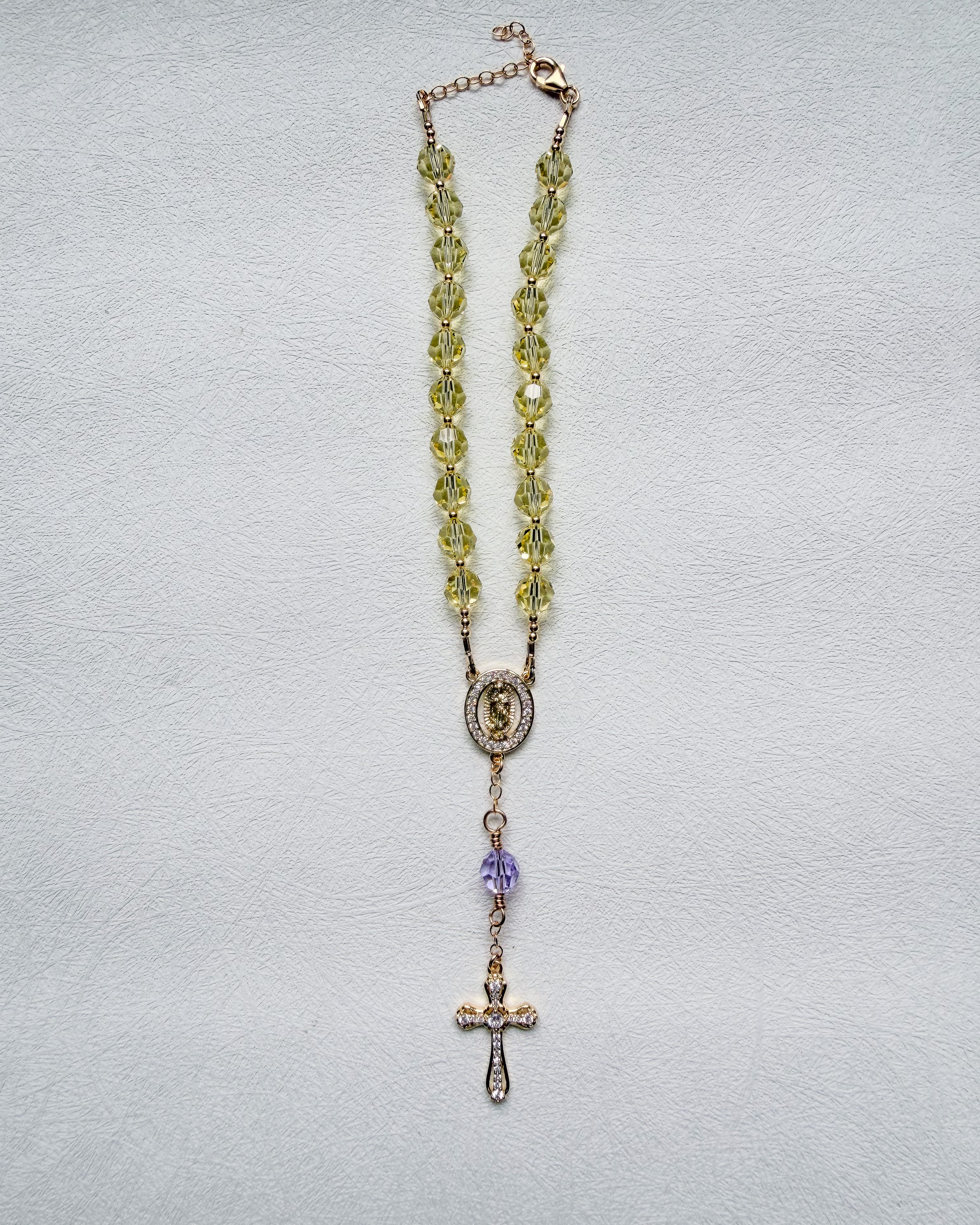 Two Decade Swarovski® Crystals Car Rosary