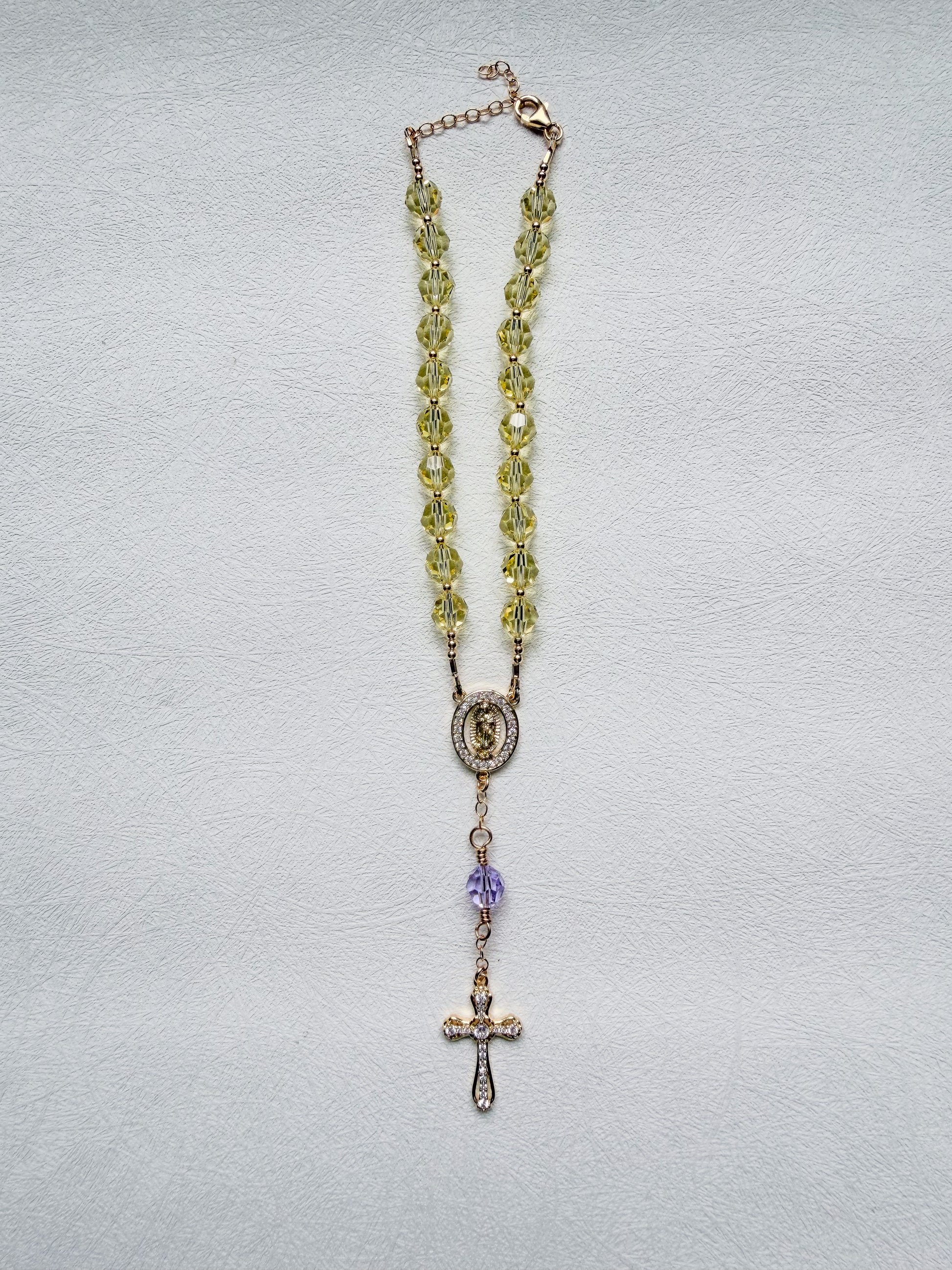 Two Decade Swarovski® Crystals Car Rosary