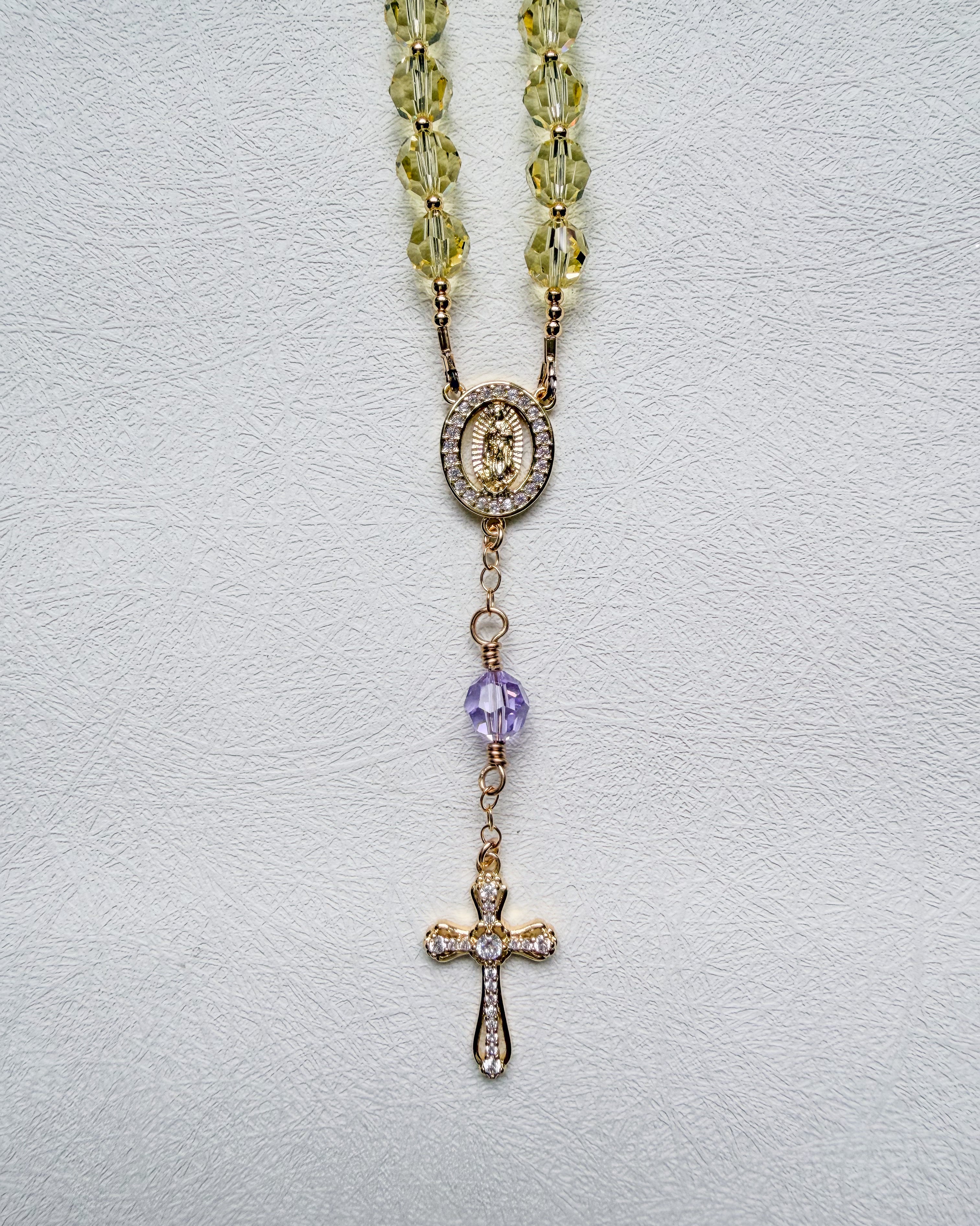 Two Decade Swarovski® Crystals Car Rosary