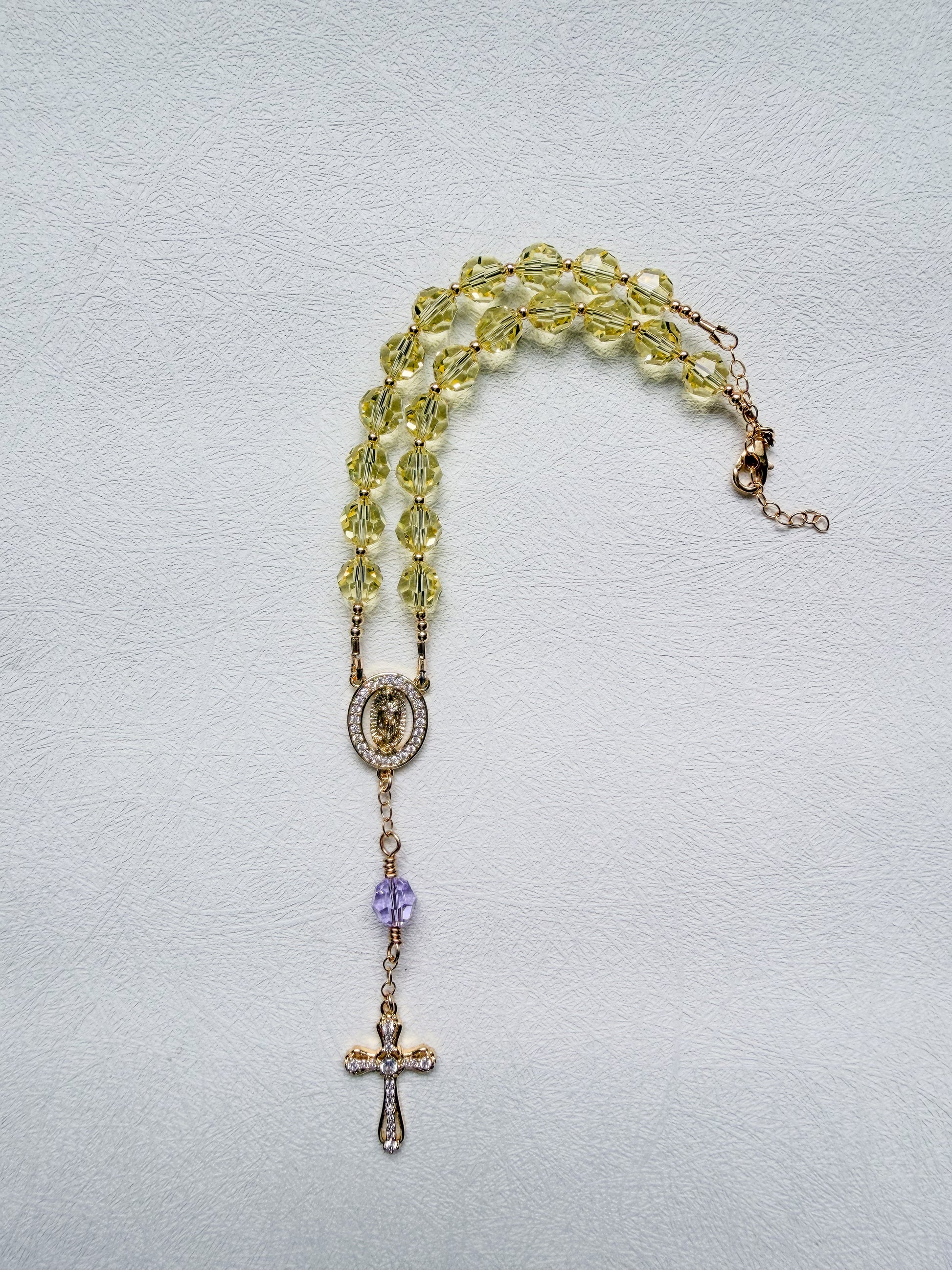 Two Decade Swarovski® Crystals Car Rosary