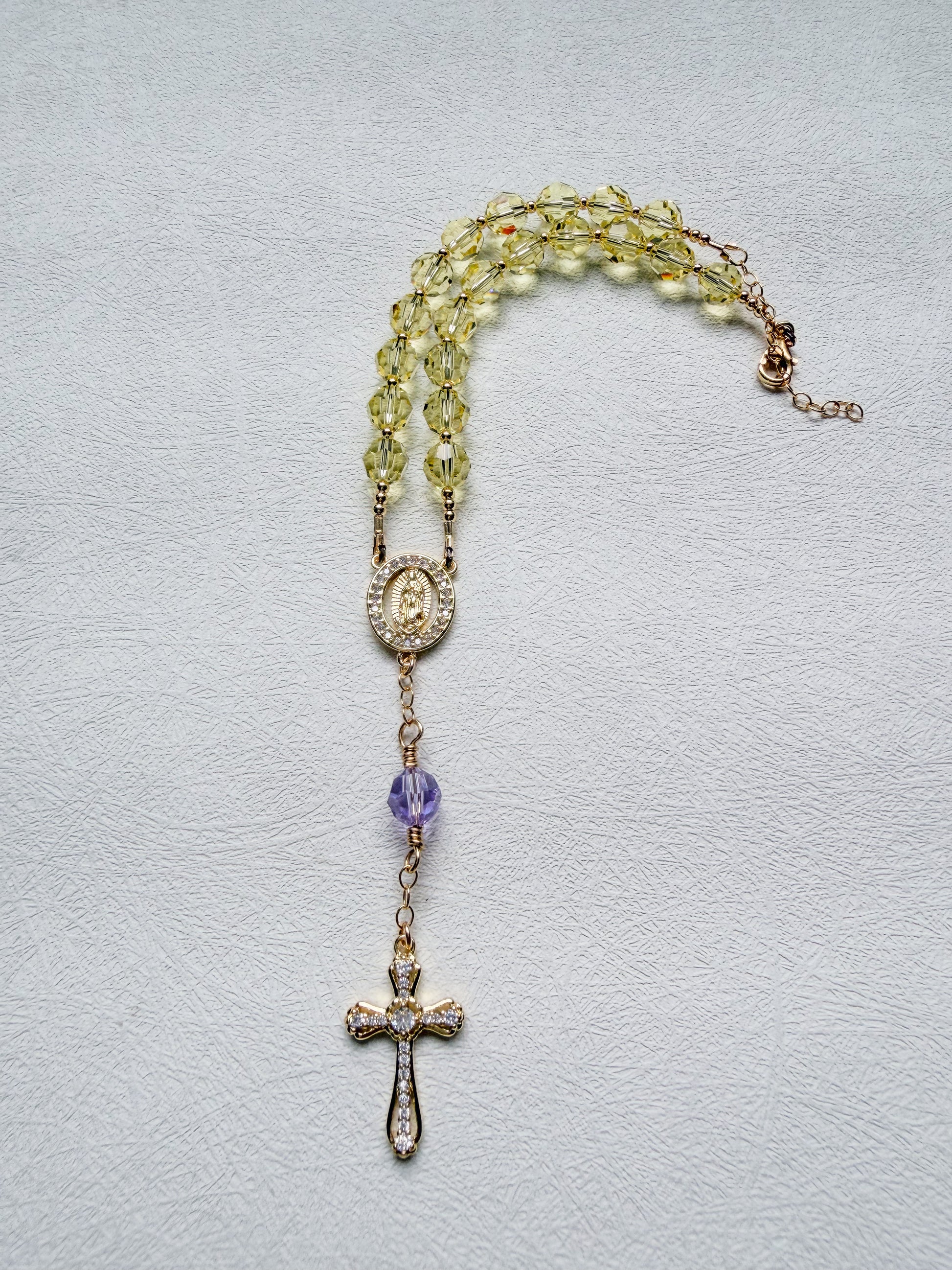 Two Decade Swarovski® Crystals Car Rosary