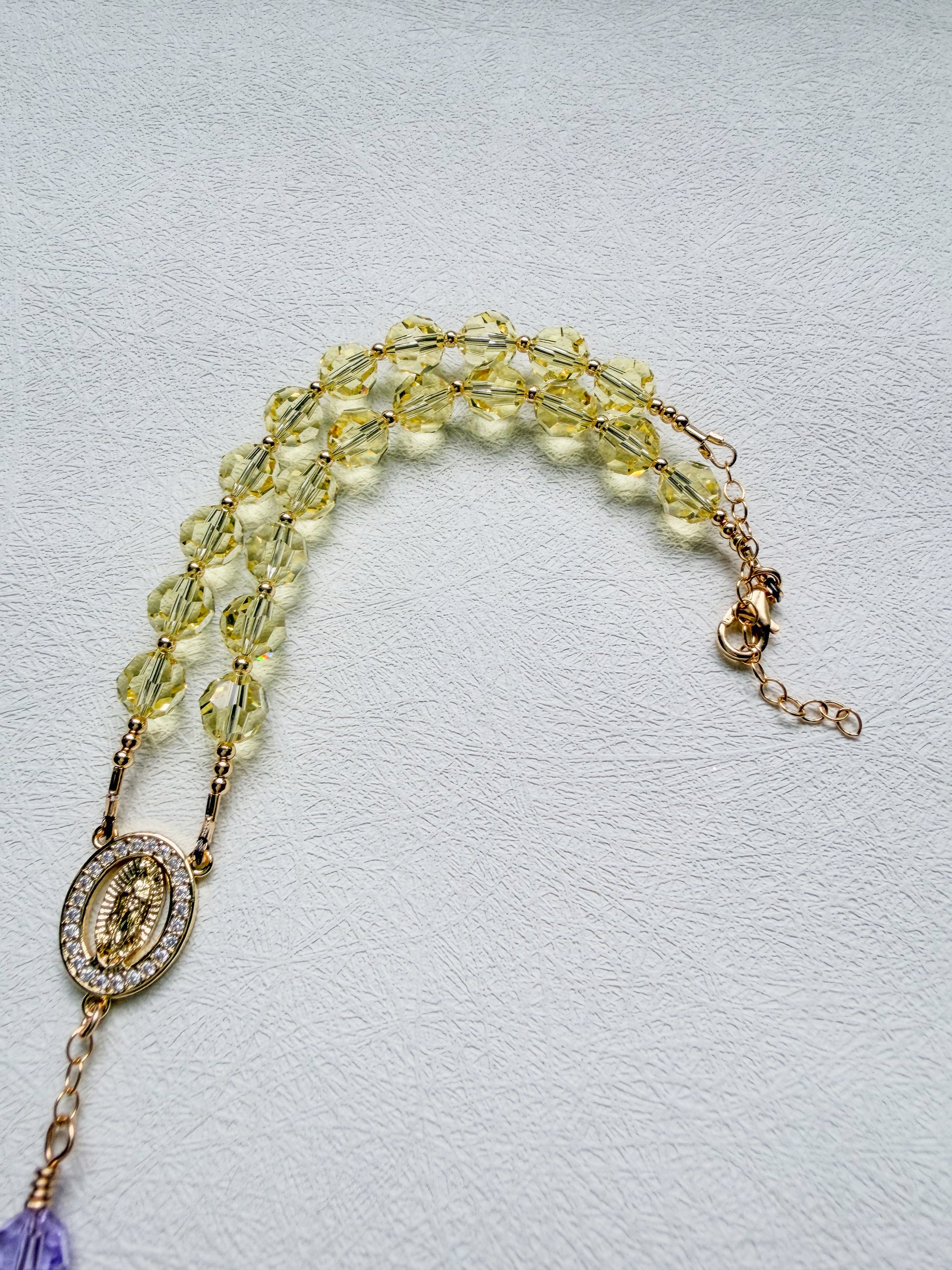 Two Decade Swarovski® Crystals Car Rosary