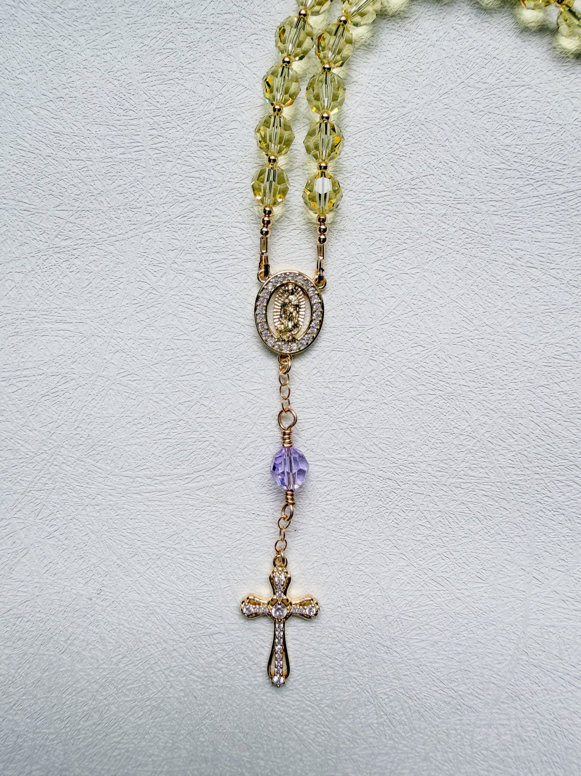 Two Decade Swarovski® Crystals Car Rosary