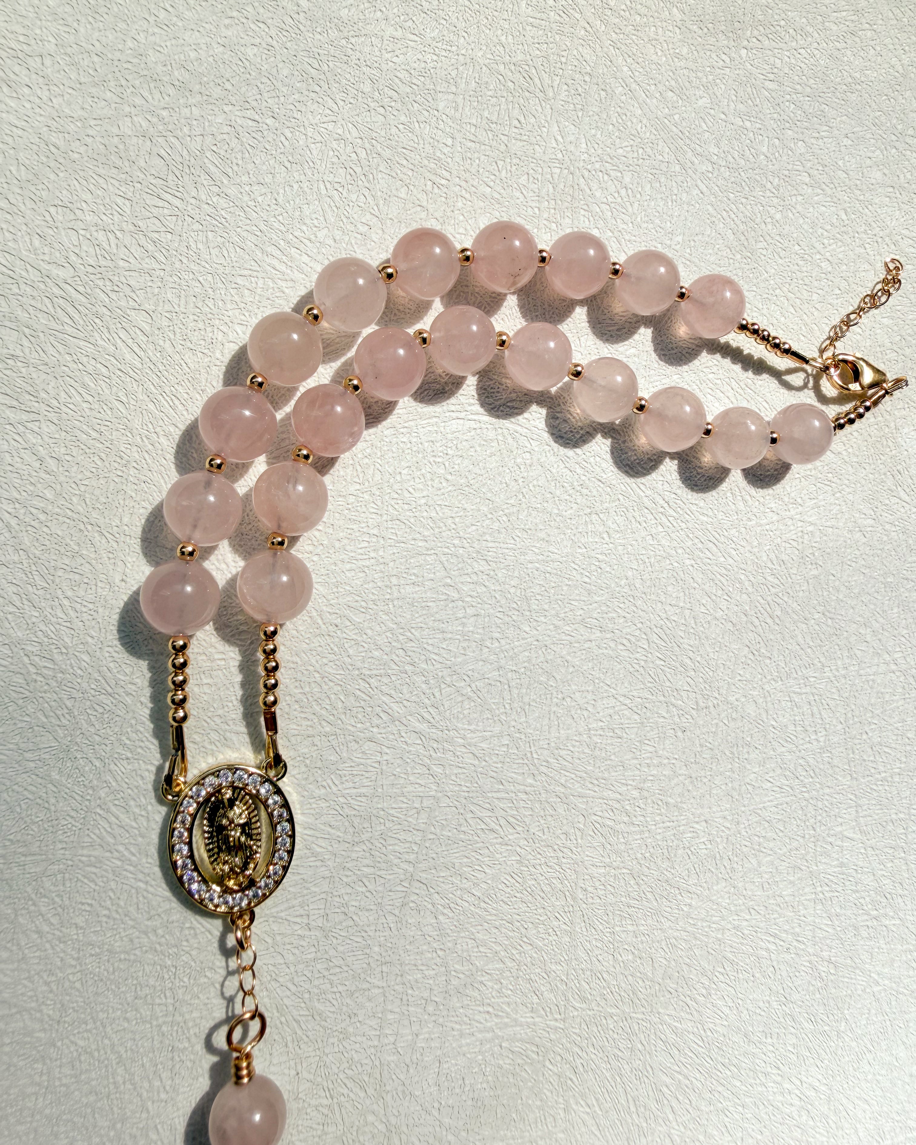 Pink Horizon Car Rosary