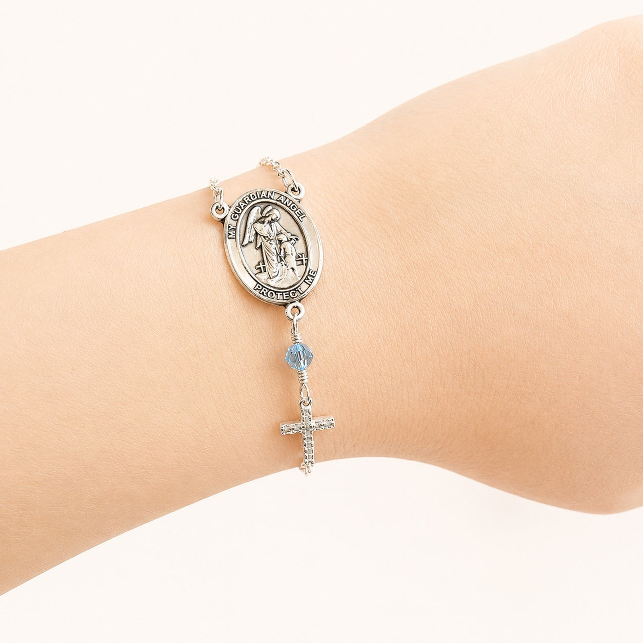 Patron Saint & Cross Bracelet
